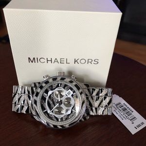Michael Kors Oversized Glitz Zebra Watch